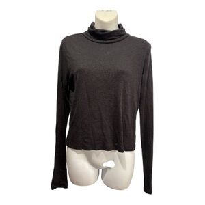 True Craft Black Turtleneck Long Sleeve Top size large